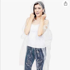 Juvale 20-Pack Of Clear Disposable Rain Ponchos,